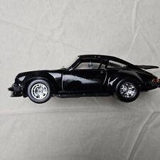 Burago 1/24 Black Porsche 911 S Diecast Model Sports Car In Original Box picture