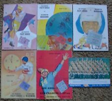 (5) SF 49ERS (1955-1959) PROGRAMS WITH (5) TICKET STUBS +1953 TEAM BURGY PHOTO. picture