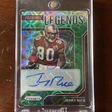 Jerry’s Rice Prizm Green Scope Franchise Legends Auto/49 picture