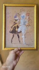 Vintage Leonor Fini Print Cat People Anthropromorphic Cats SCARCE Framed picture