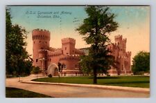 Columbus OH-Ohio, O.S.U Gymnasium and Armory, Antique Vintage Souvenir Postcard picture