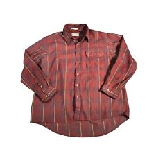 Vintage Sears Roebuck Flannel Shirt Mens XL Plaid Button Up Red Acrylic picture