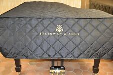Steinway B Lightweight Quilted Cover Black 6' 10 1/2, Logo Front & Side w/Slits picture