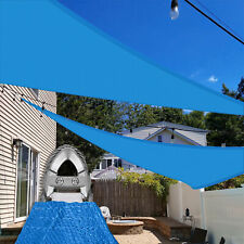 Outdoor Sun Shade Sail Cover Patio Awning Garden Pool Triangle Blue 22/23/24 FT picture
