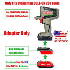 1x Adapter Fits Craftsman V20 NEW 20v Battery To Bolt-On 20v MAX Old Style Tools picture
