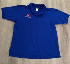 Vintage Kmart “Blue Light Is Back” Blue Employee Polo Adult XL picture