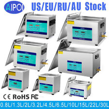 AIPOI 30L Ultrasonic Cleaner Cleaning Equipment Liter Industry Heated W/ Timer picture