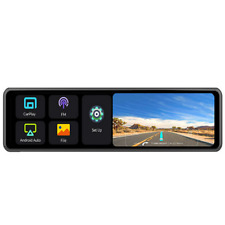 12in WIFI Car Dash Cam Rearview Mirror DVR Video Recorder 2600P Carplay Android picture