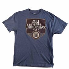 Old Milwaukee Beer Jos. Schlitz Brewing Logo Front Men's Graphic T-Shirt - Sz M picture