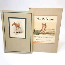 The Red Pony by John Steinbeck 1945 First Illustrated Ed. Slipcase Hardcover picture