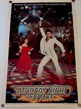 SATURDAY NIGHT FEVER one sheet 1977 John Travolta Paramount disco love picture