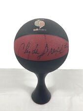  Autographed Small Basketball, Portland Trail Blazers, early 1990's Era w/ Stand picture