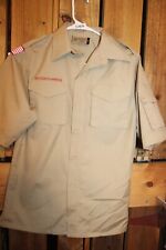 Boy Scouts of America BSA Men's Shirt Large Tan Plain picture