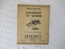 1947 Cockshutt 15 mower parts list catalog manual picture