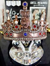 LION King Crown, Male Crown, Men's Royal Crown, Custom Copper Crown, Size XL picture