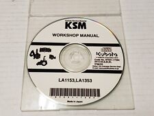 Kubota Service Workshop Manual CD Disc - LA1153 LA1353 Tractor NOS picture