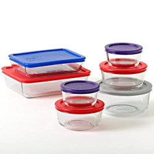 Pyrex Simply Store Glass Storage Container Set with Lids, 14 Piece picture