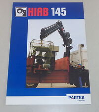 Brochure / brochure Hiab truck loading crane 145 stand 03/1998 picture