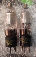 Matching pair Western Electric 309A tube- - small punch - #3 picture