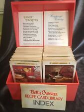 Vintage 1971 BETTY CROCKER RECIPE CARD LIBRARY - RED Box & VERIFIED COMPLETE picture