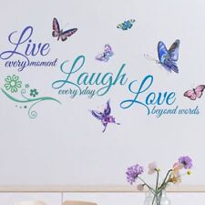 Quotes Bedroom Wall Stickers Live Laugh Love Home Decor Wall Decal picture