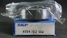 One (1) SKF 6204/C3 QE6 Deep Groove Bearing 20 MM New  picture