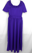 Vintage French   purple dress size 42 ( France ) small to medium picture