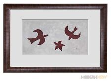 Georges BRAQUE LIMITED Ed Lithograph SIGNED 1961 Flight of Birds w/Custom Frame picture