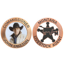 BL18-008 Montana Livestock Association Agent Challenge Coin Yellowstone Commissi picture