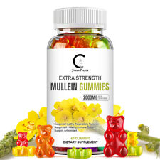 Mullein Leaf Gummies 2000mg For Lung Cleanse Detox Herbal Dietary Supplement USA picture
