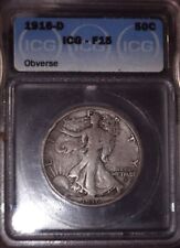 1916-D Walking Liberty Fifty Cent, ICG F15, Issue  Free picture