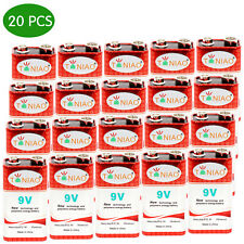20 PCS 9V 6F22 9 Volts Heavy Duty Zinc Carbon 0% Mercury Battery  picture