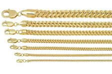 Brand New 10k Yellow Gold Franco Chain Necklace 1.5mm-6mm Sz 16