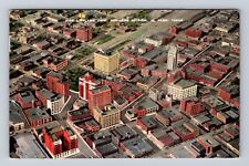 El Paso TX-Texas, Aerial View El Paso Business Section, Vintage c1943 Postcard picture