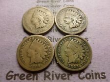 1859 1860 1862 1863  Indian Head  Cents #MY17-59 60 62 63 coins Copper nickel picture