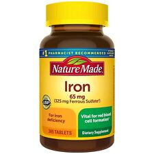 NEW Nature Made 65mg Iron Supplement  for Red Blood Cell Formation - 365 Tablets picture