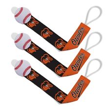 Baltimore Orioles - Pacifier Clip 3-Pack picture