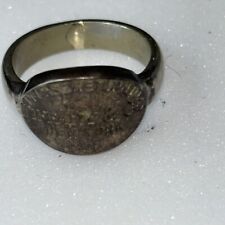 Size 6 Please Return to Tiffany & Co Oval Signet Ring in Sterling Silver picture