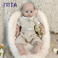 IVITA 18inch Solid Silicone Reborn Baby Floppy Silicone Boy Kids Collector Gift picture