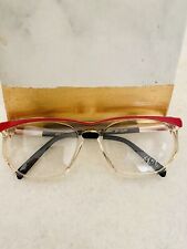 RARE NOS Vintage LEONHARD DE NEFFE 357 Unisex Eyeglasses Frames 57-18-110 RED picture