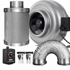 iPower 4/6/8 Inch Inline Fan Carbon Filter Ducting Combo w/ Speed Controller picture