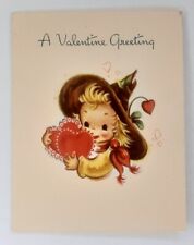 Valentine Greeting Card Hallmark Scribbles Series 5V4-7 Witch 1930s picture