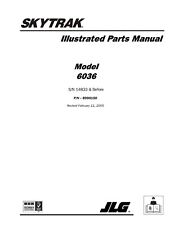 6036 Telehandler Illustrated Parts Manual List JLG Skytrak 6036 8990150 2005 picture