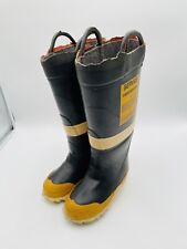 Servus Firefighter Steel Toe Fire Boots Women’s Size 4 Wide Union 72S4 USA picture