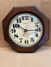 NICE VINTAGE LINDEN WOOD WALL CLOCK ( Japan Movement ) picture