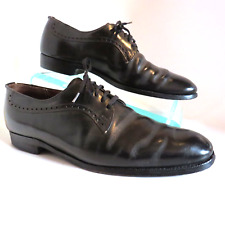 Vintage Men's Church's Shoes Black Leather Derby Brogue US 11 Custom Grade picture