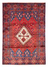 Vintage Hand-Knotted Area Rug 4'11