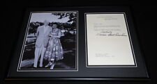 Mamie Doud Eisenhower Signed Framed 12x18 Letter & Photo Display  picture