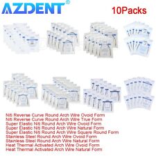 10Pack AZDENT Dental Orthodontic Wire Elastic Niti Arch Wire Round Thermal/Steel picture