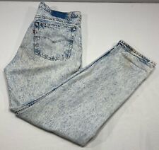 Vtg Levis Red Tab 505-0208 Acid Wash Size 38x32 Made In USA Distressed 80’s 90’s picture
